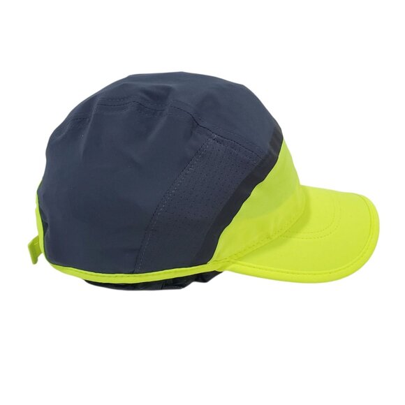 Brooks Running Base Hat Neon Yellow Black Training Apparel Adjustable Light - Picture 5 of 11